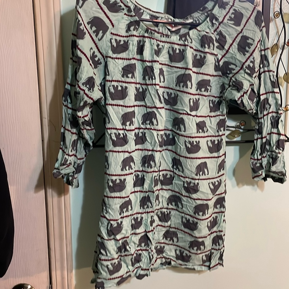 Haley And the Hound Women's Medium Elephant Dress
